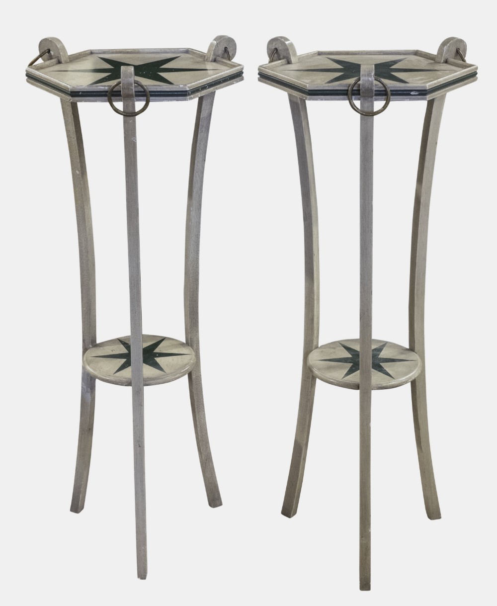 Pair of Painted Stands