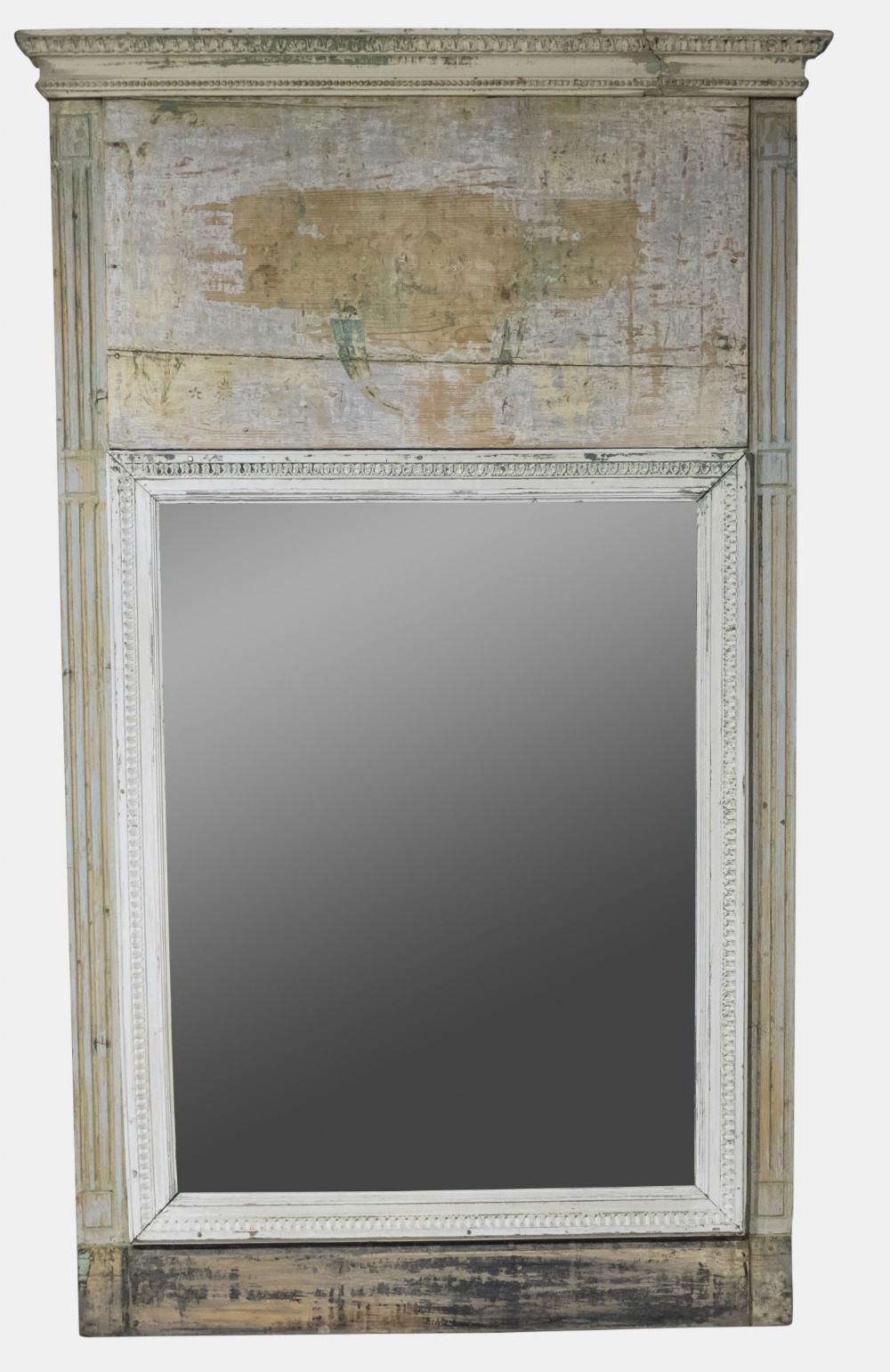 French Painted Trumeau Mirror