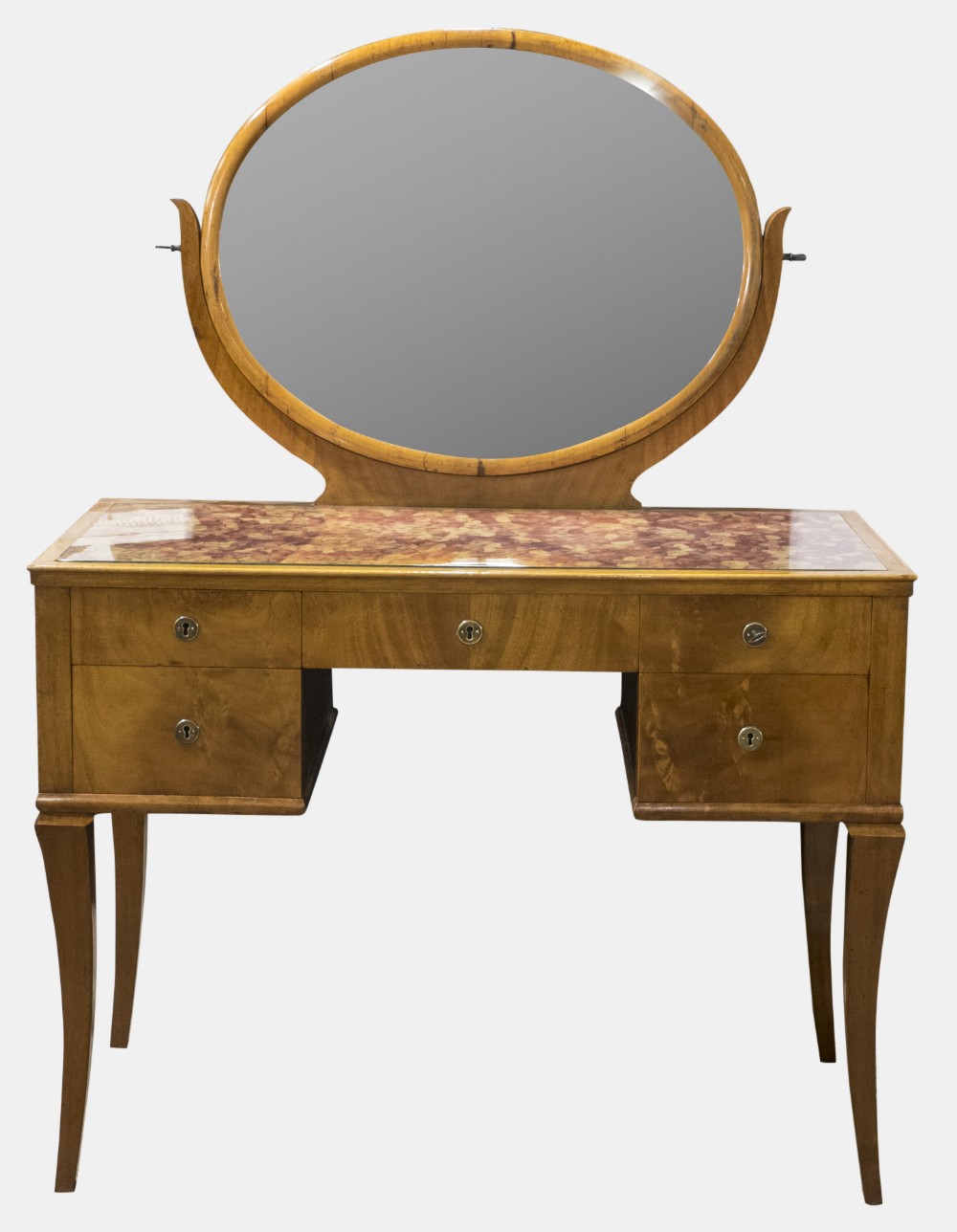 Fruitwood Beidermeier Style Dressing Table