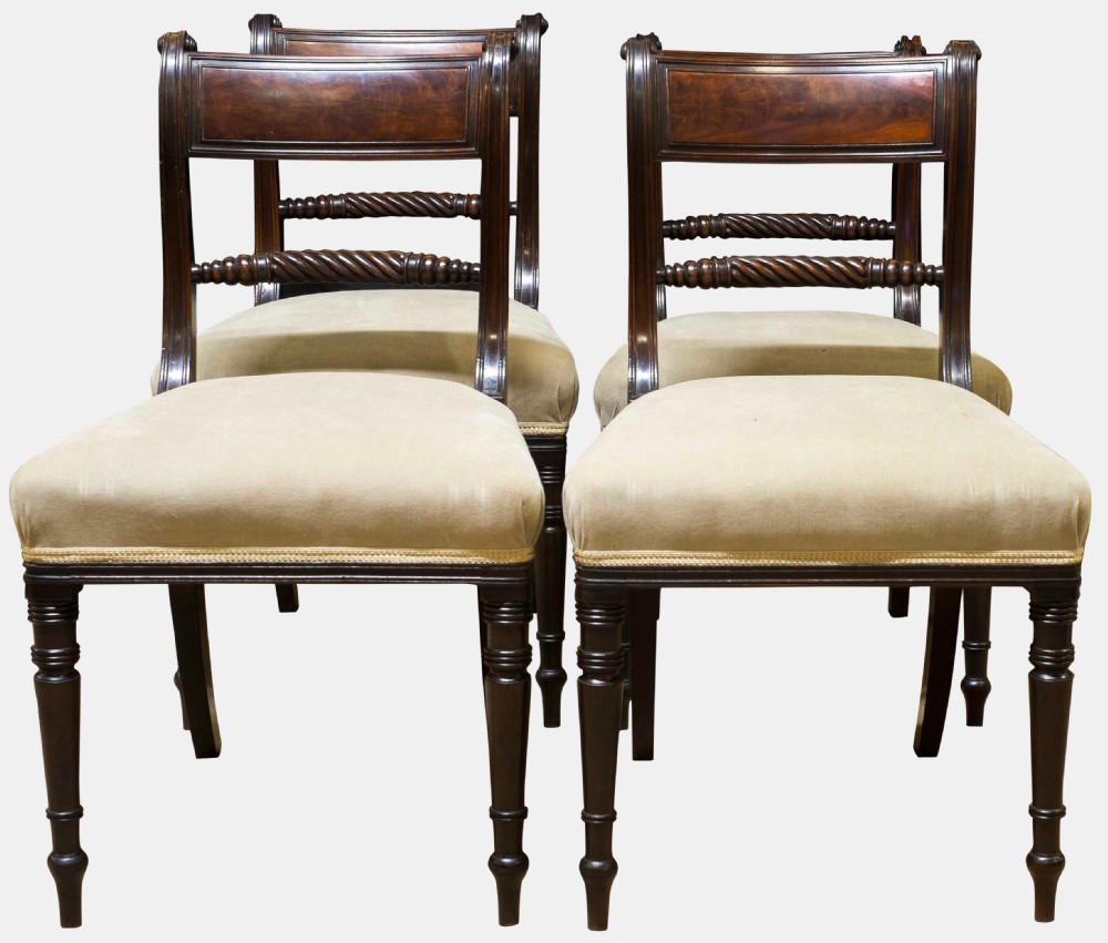 Set of 4 Regency Mahogany Chairs