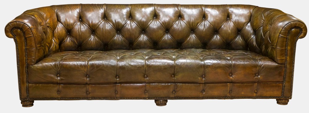 Large Leather Chesterfield