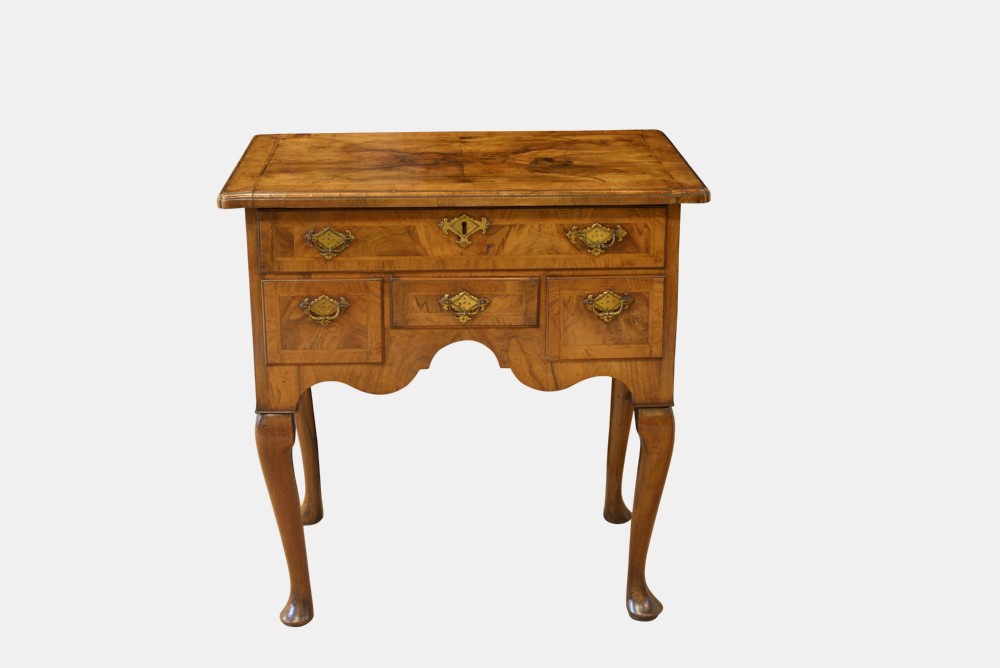 George I Walnut Veneer Lowboy