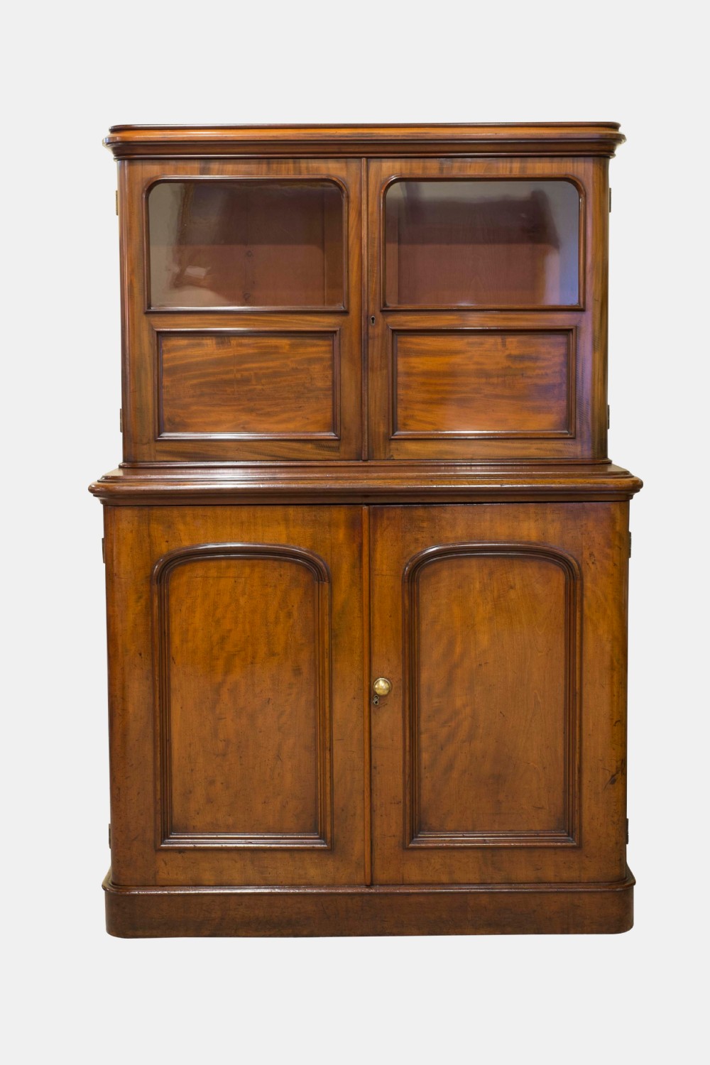 Victorian Mahogany Cabinet Bookcase