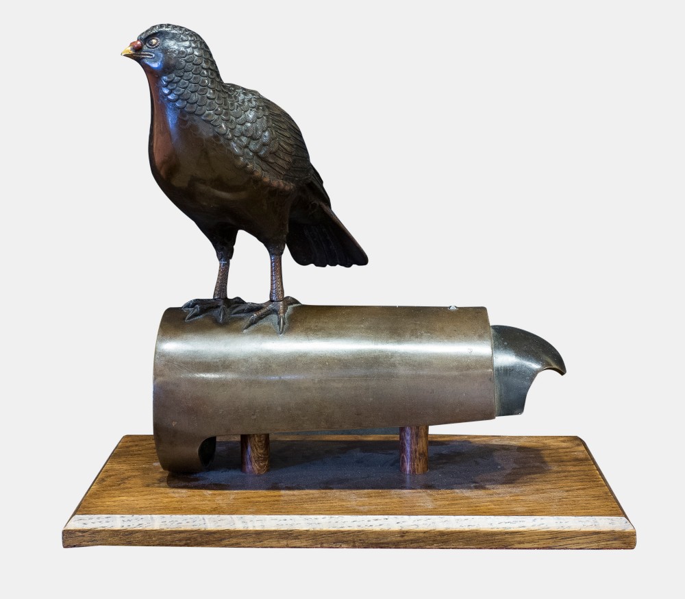 Meiji Period Bronze of Hawk