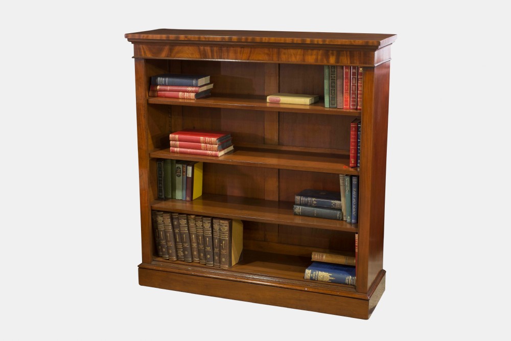 Victorian Mahogany Open Bookcase