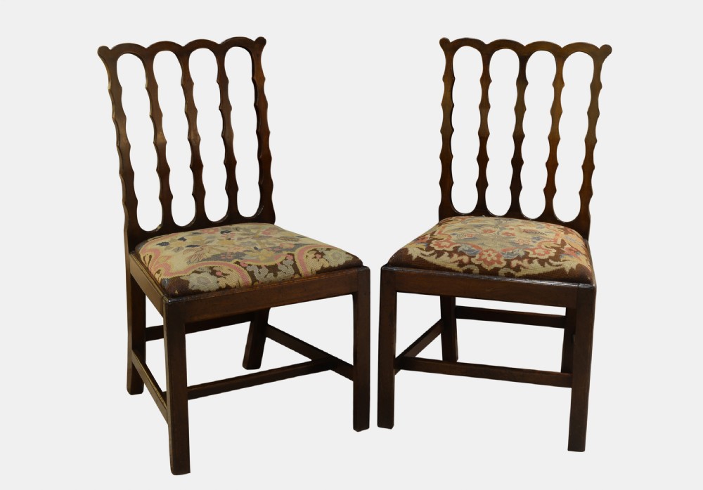 Pair of Mahogany Chippendale Chairs