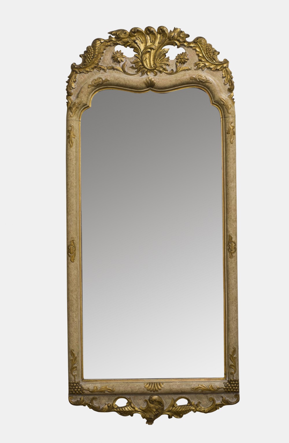 19th Century Cream & Gilt Mirror