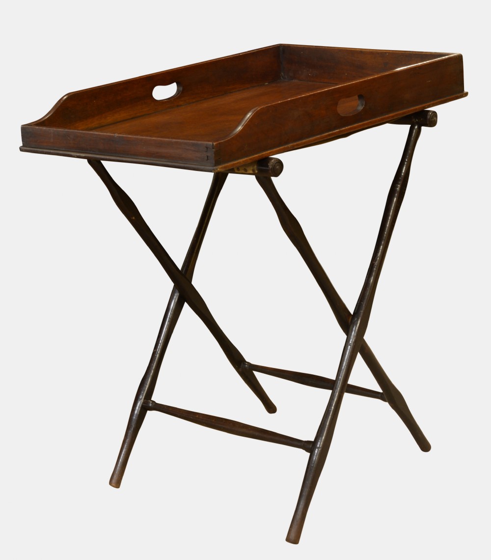 Mahogany Butlers Tray on Stand