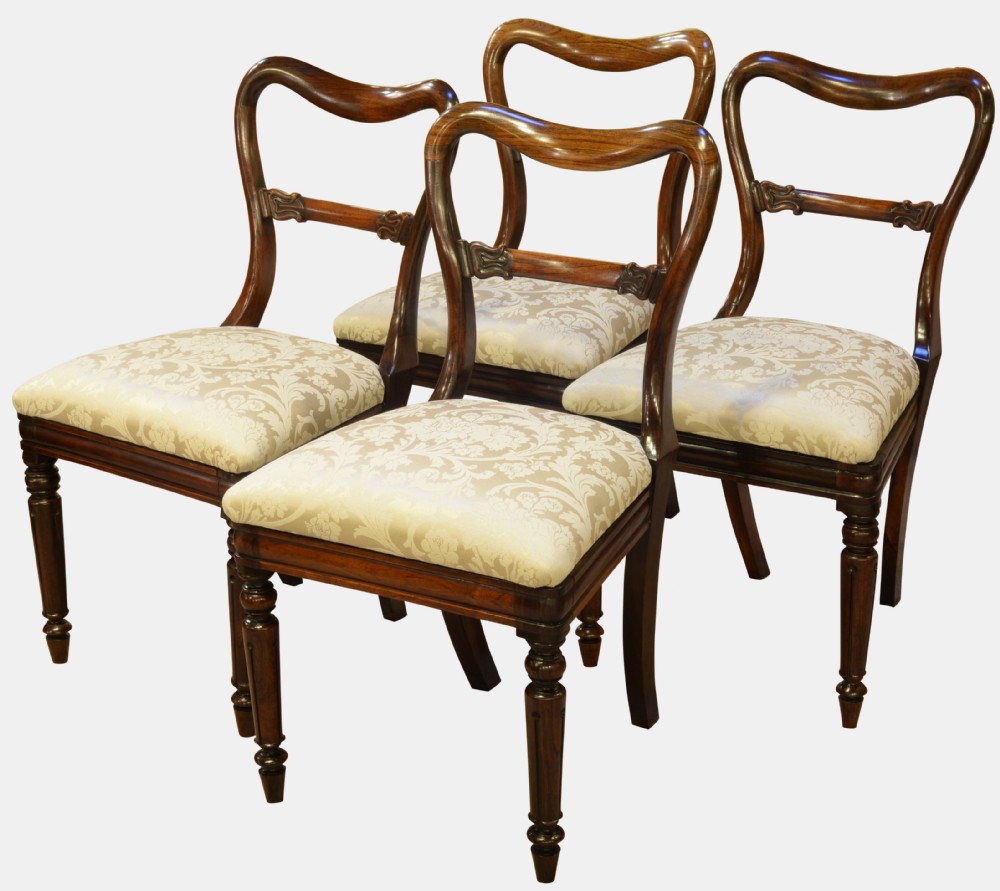Set of 4 Victorian Rosewood Dining Chairs (Plus 2 Similar)
