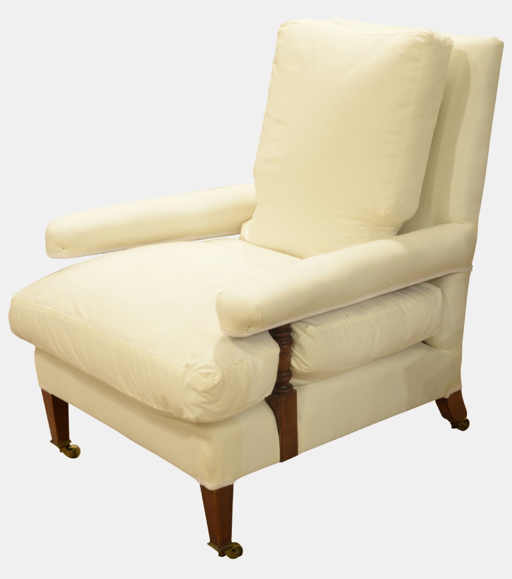 Open Armed Armchair by Howard and Sons