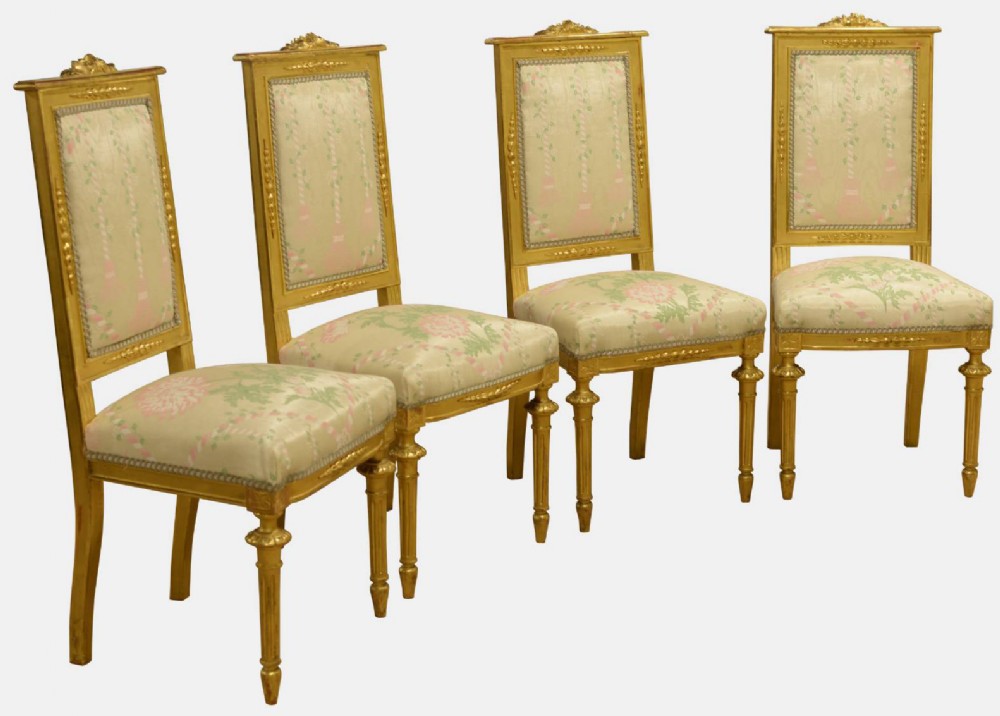 Stunning Gold Gilt French Boudoir Chairs Sold Separately at £395.00, 4 available