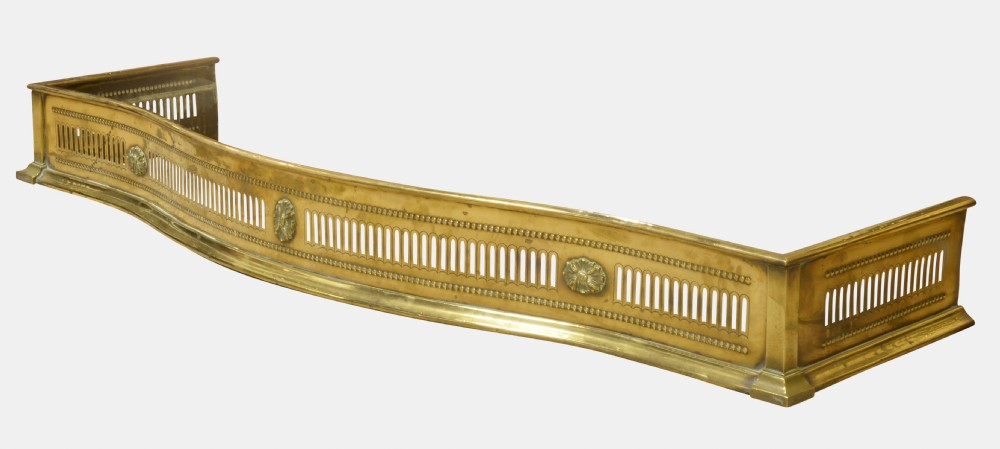 Georgian Pierced Brass Fender