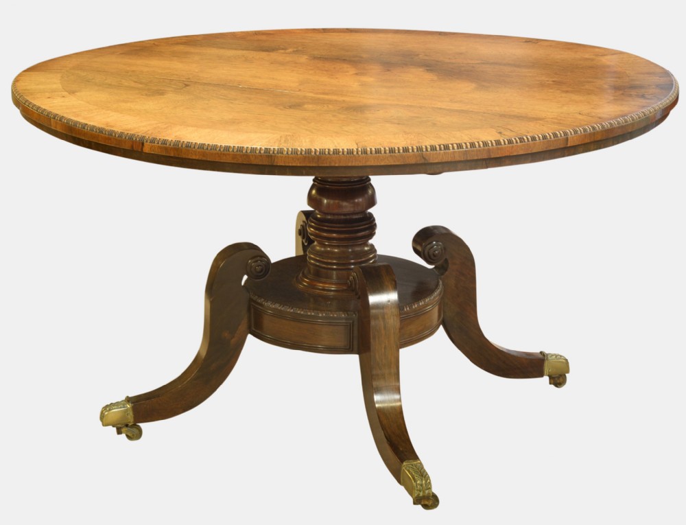 Regency Rosewood Circular Centre Table