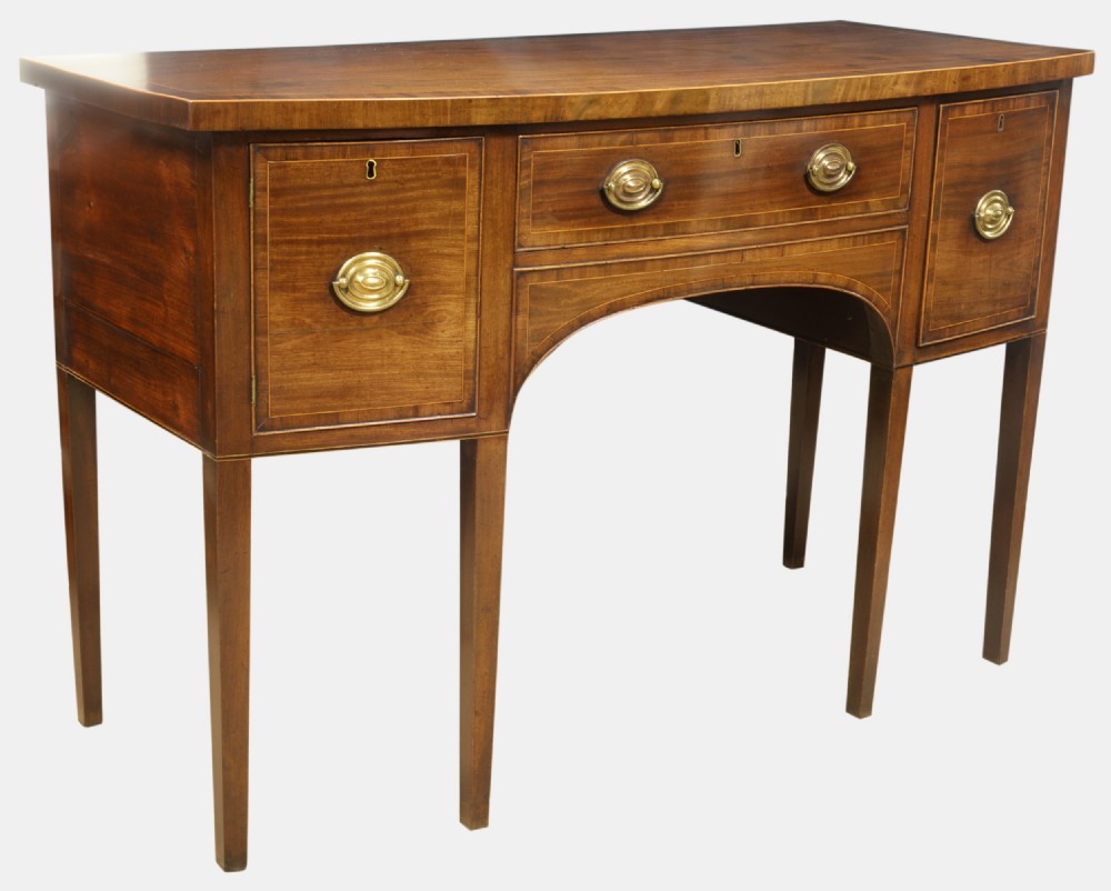 Sheraton Mahogany Bow Front Sideboard