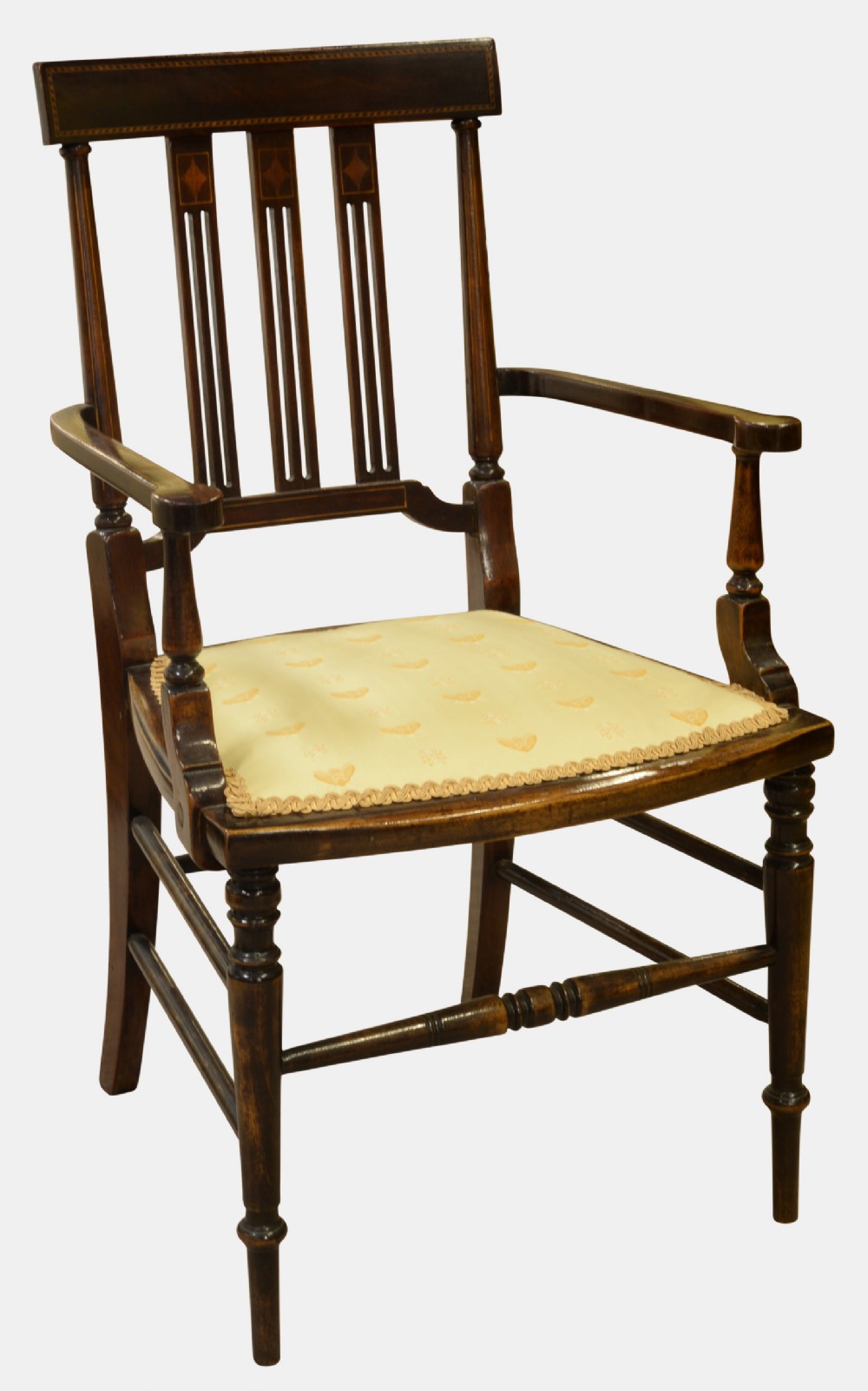 Edwardian Mahogany Child's Open Armchair