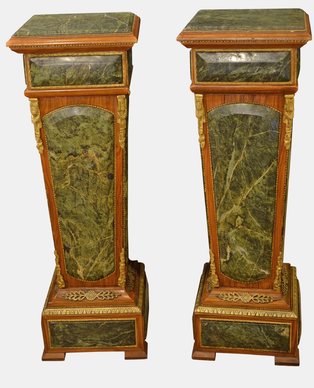 Pair of French Louis XV Style Urn Pedestals