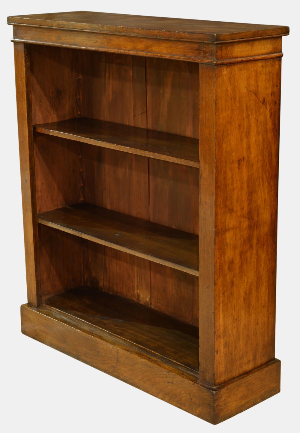 Late 19th Century Veneered Open Bookcase