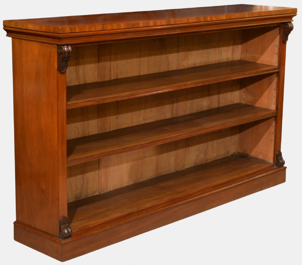 Mahogany Open Bookcase