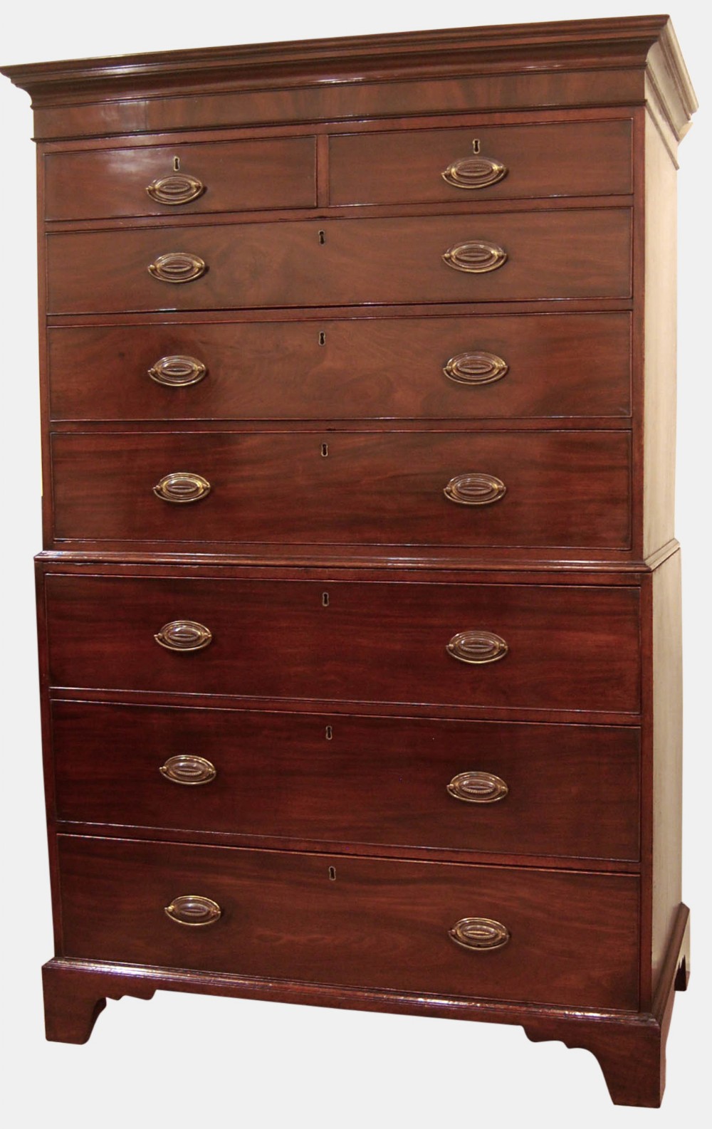 Georgian Mahogany Chest on Chest