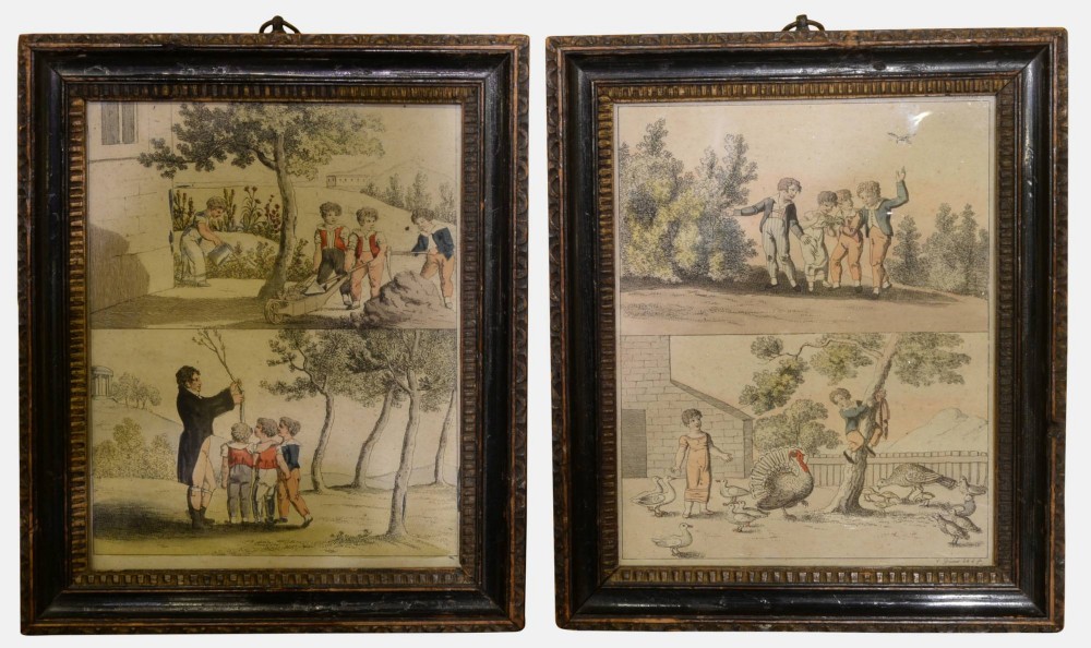 19th Century Hand Coloured Engravings
