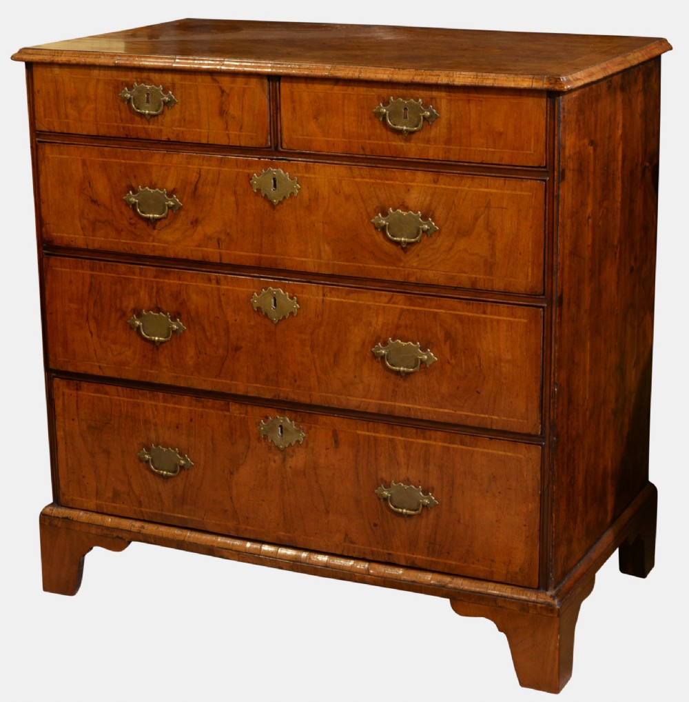 George II Walnut Chest of Drawers