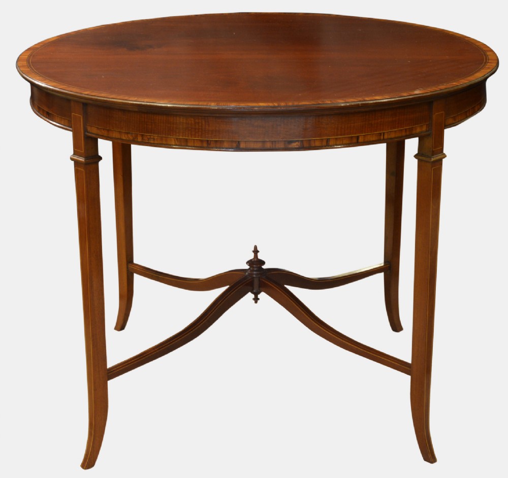 Edwardian Sheraton Revival Mahogany Centre Table