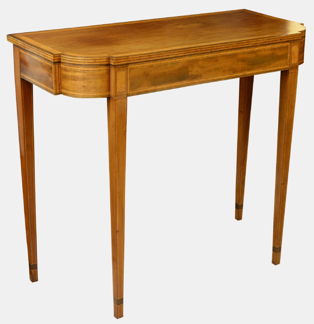 Sheraton Mahogany & Satinwood Console Table