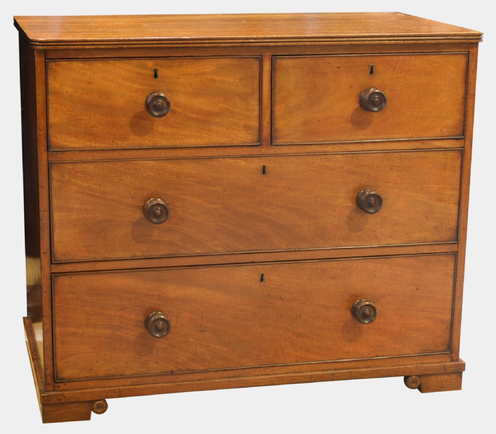 Small 19th Century Pale Mahogany Chest