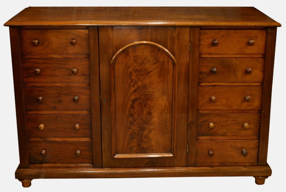19th Century Mahogany Double Side Chest