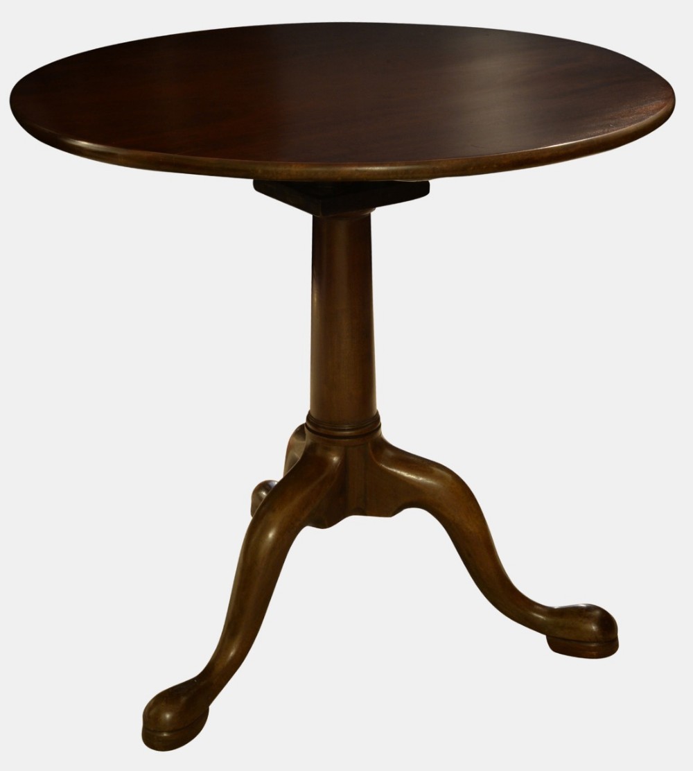George II Mahogany Birdcage Tripod Table