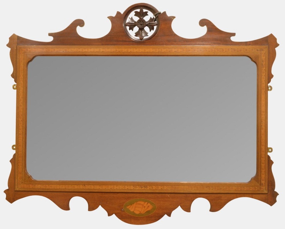 Inlaid Mahogany Mirror