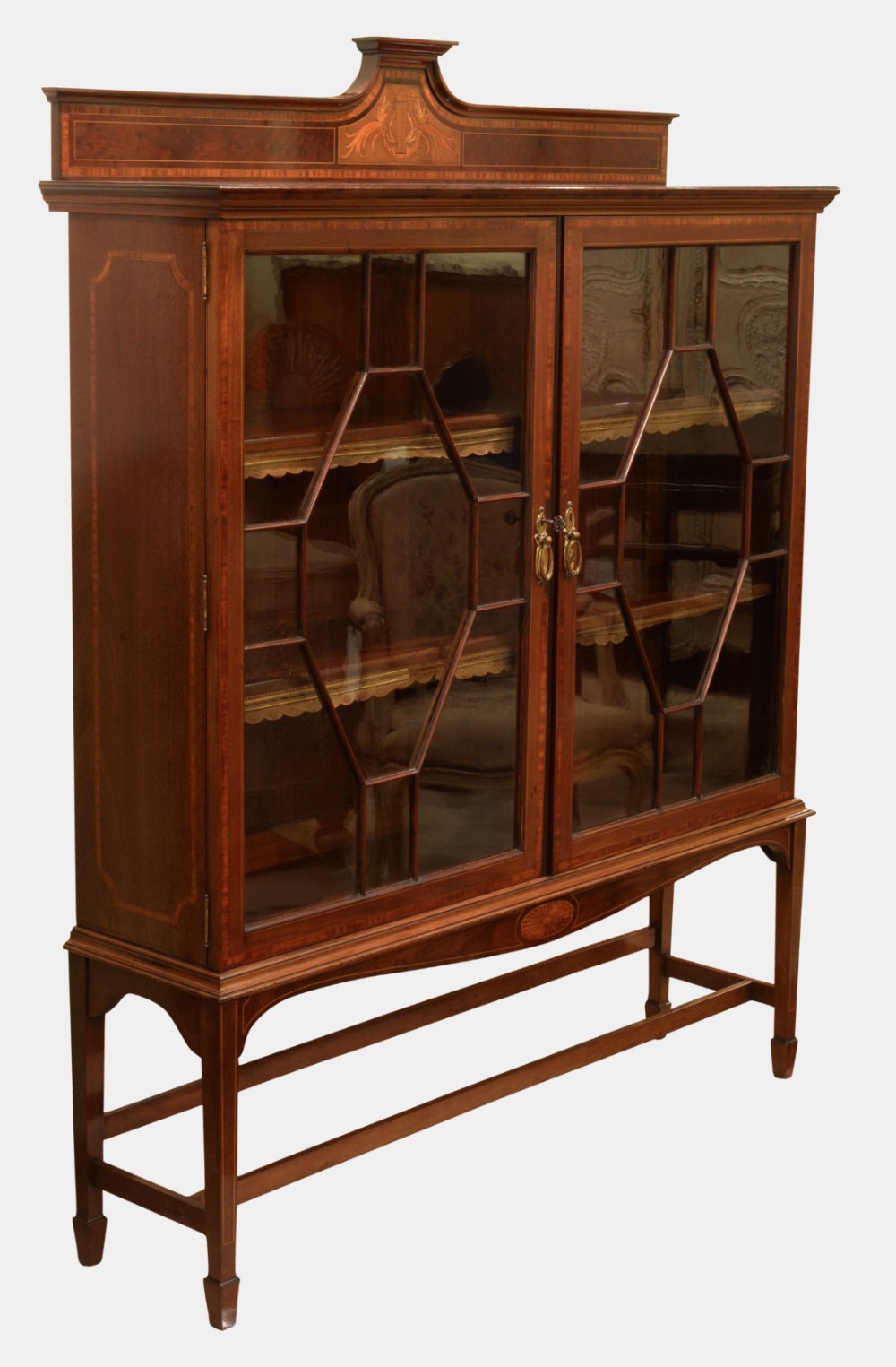 Inlaid Mahogany Edwardian Bookcase
