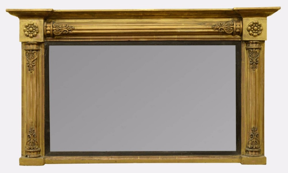 William IV Gilded Overmantel Mirror