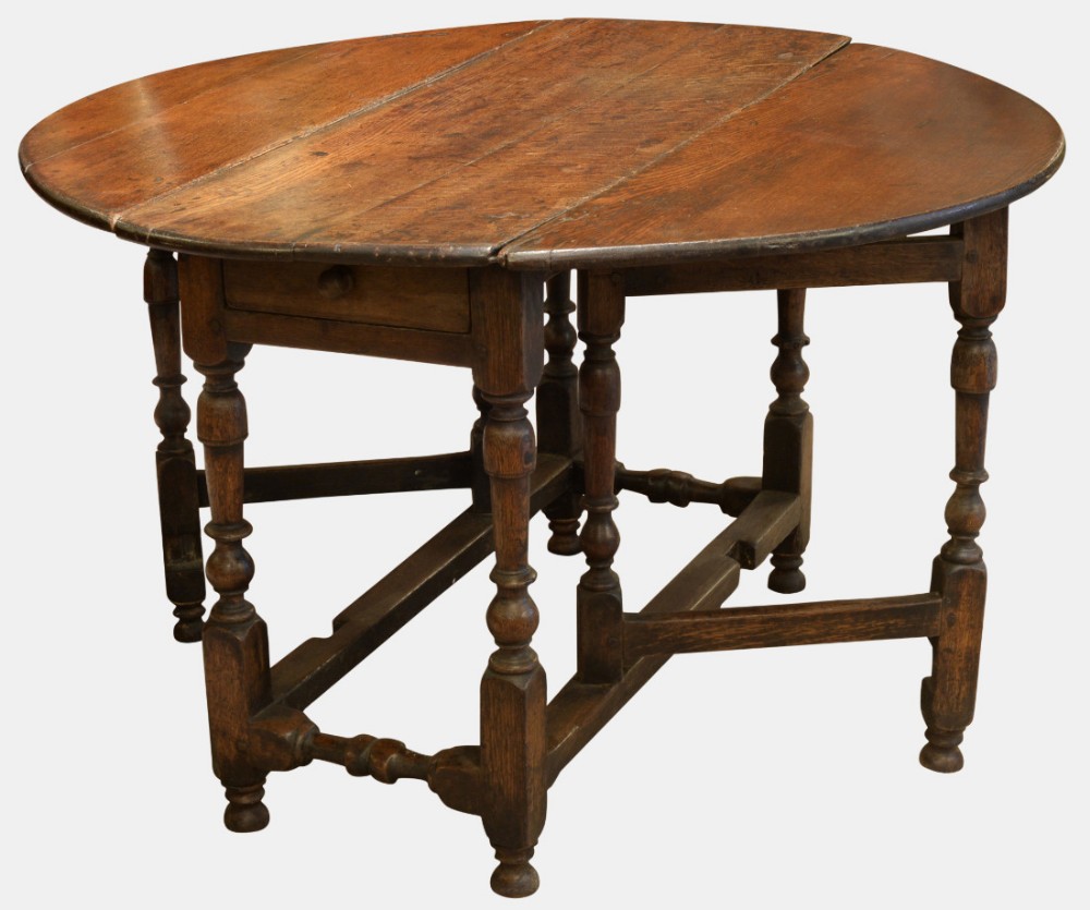17th Century Oak Gateleg Table