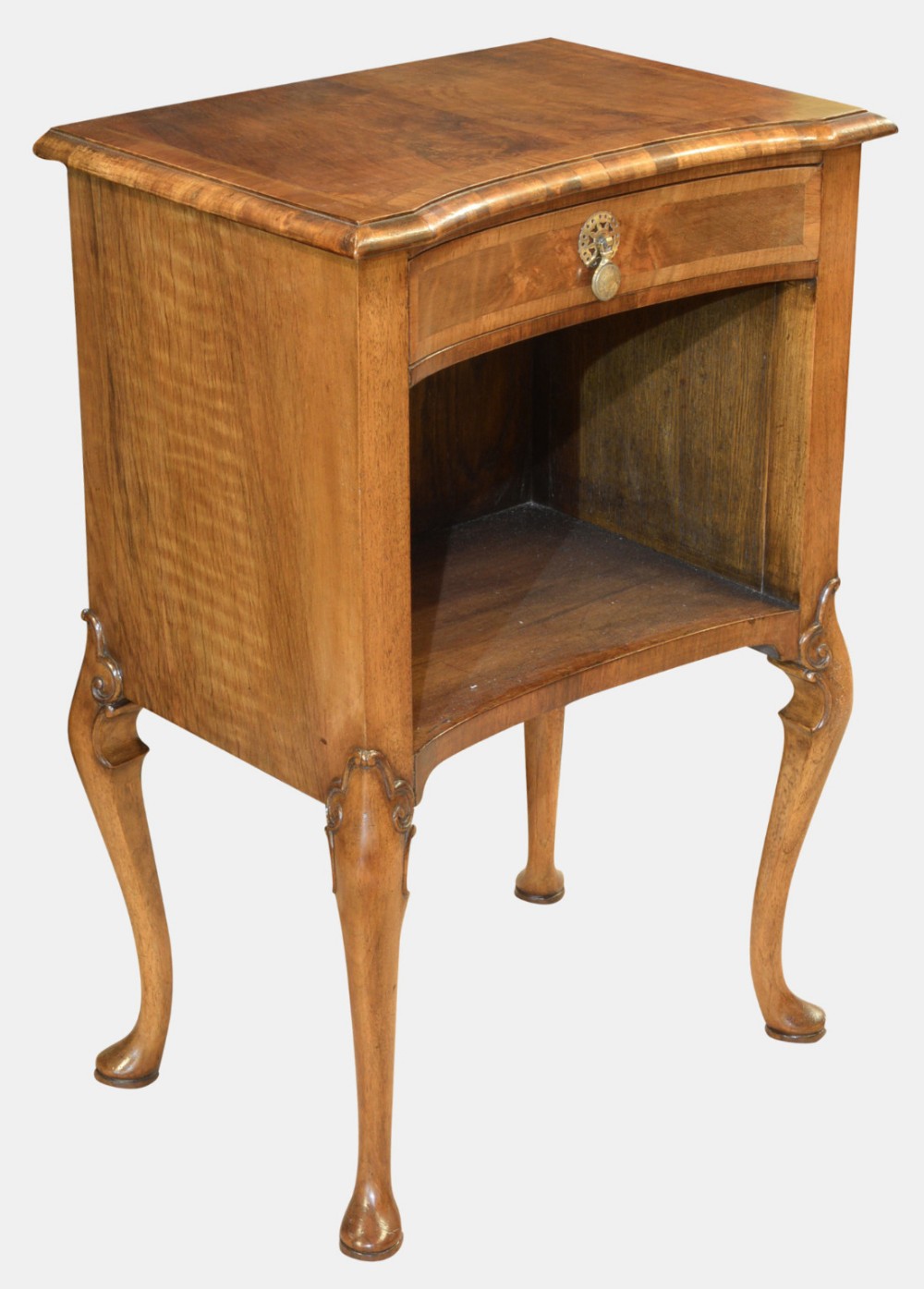 Edwardian Walnut Bedside Cabinet