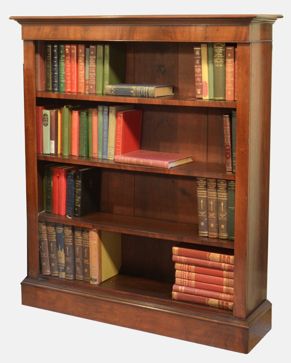 Mahogany Open Bookcase