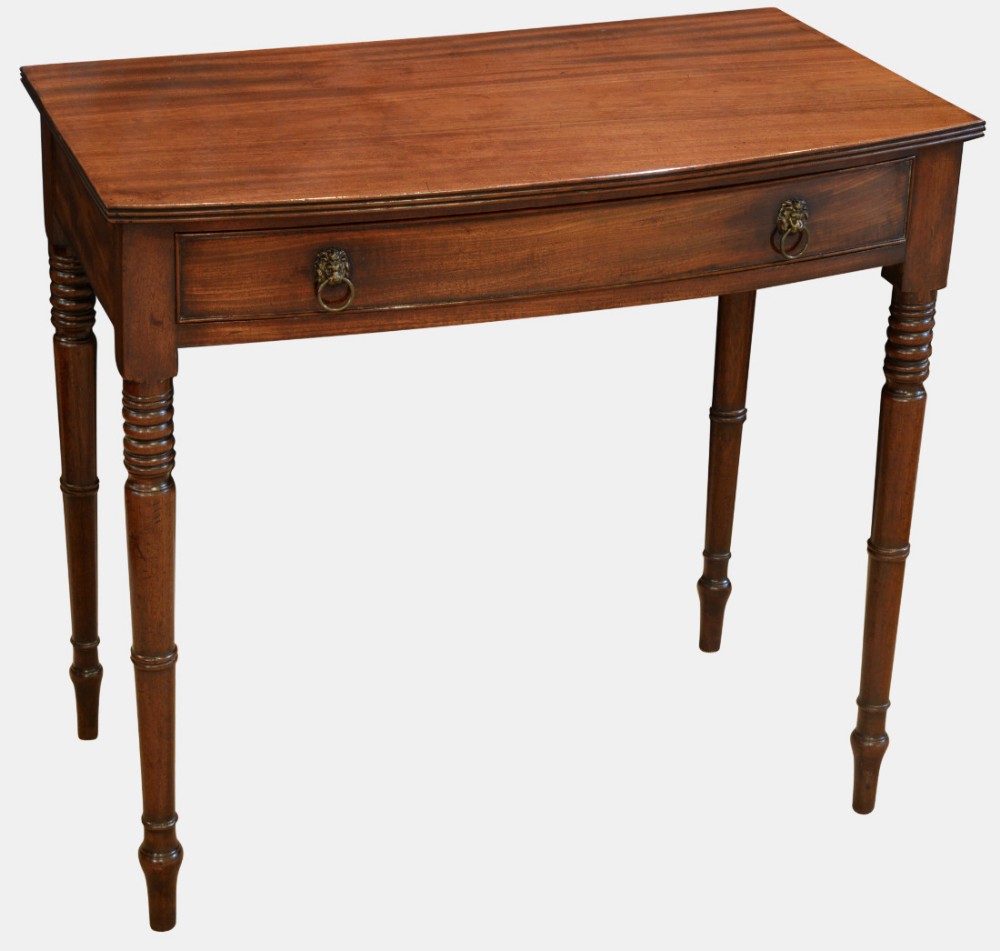Regency Mahogany Bow Side Table