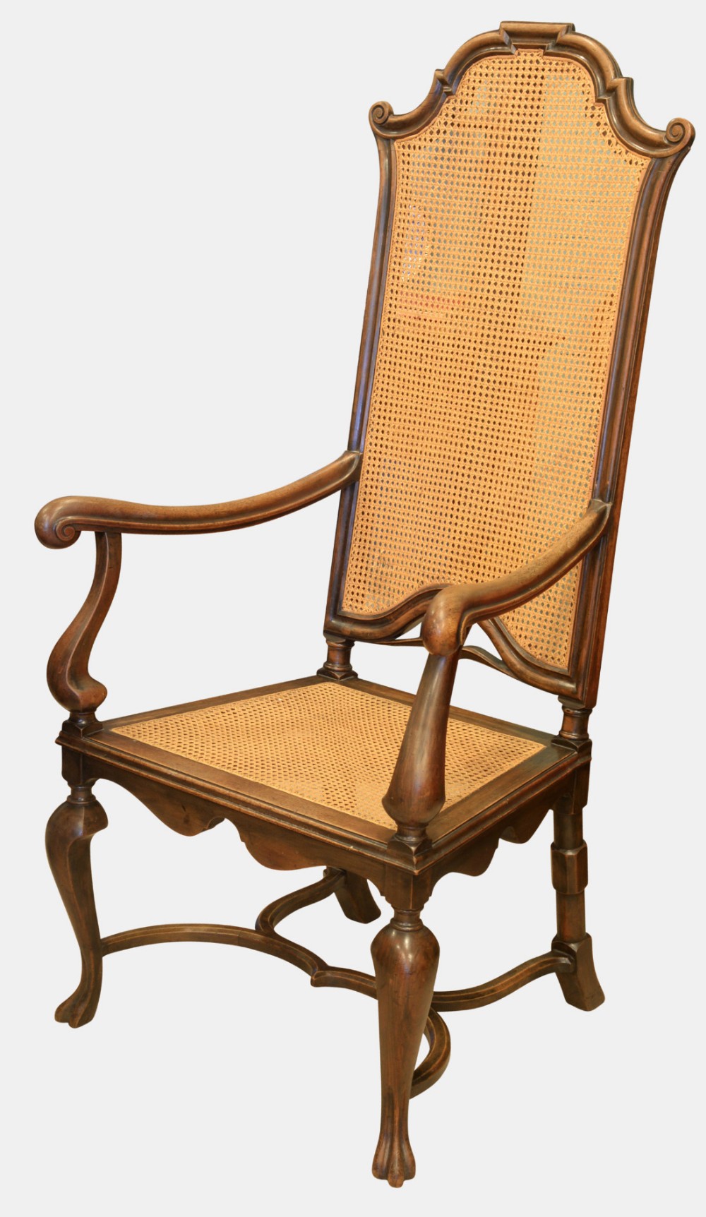 Liberty's Mahogany & Cane Throne Chair