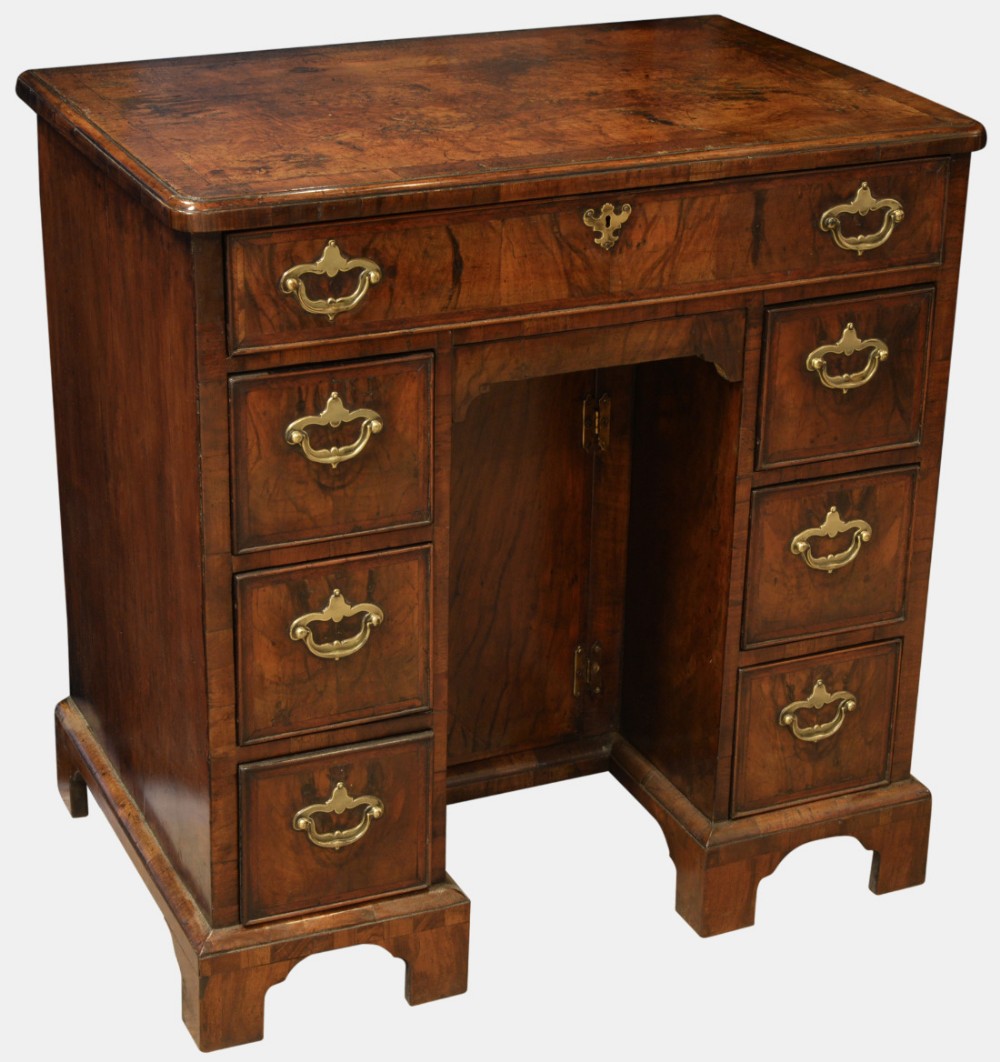 18th Century Cross Banded Walnut Desk