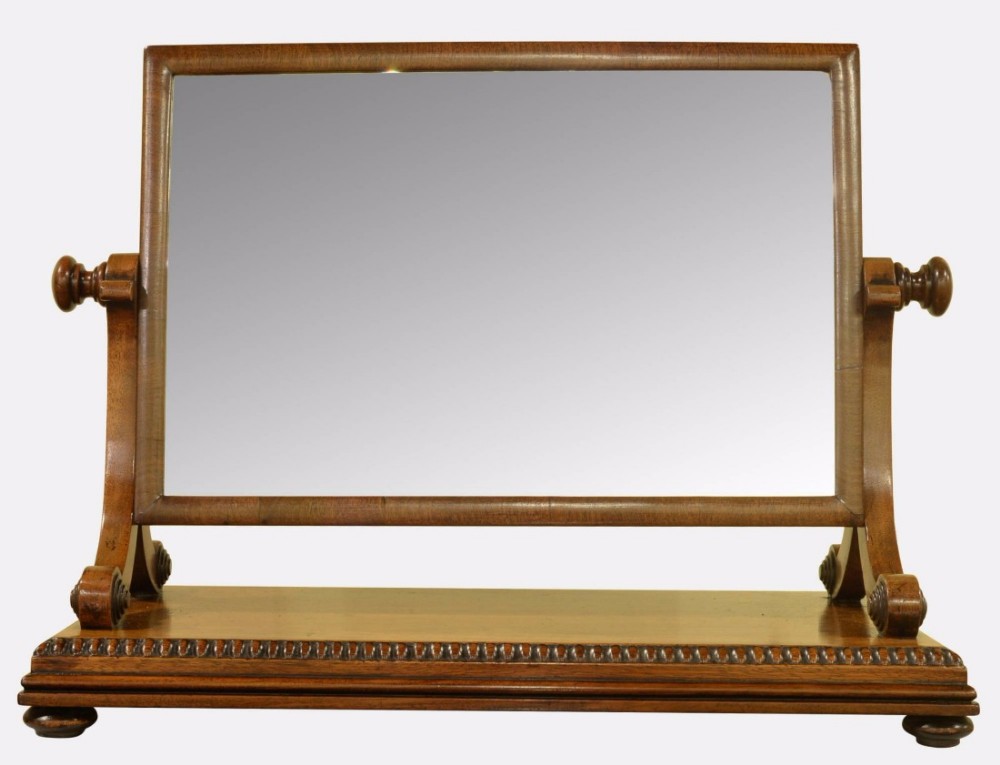 George III Mahogany Swing Mirror