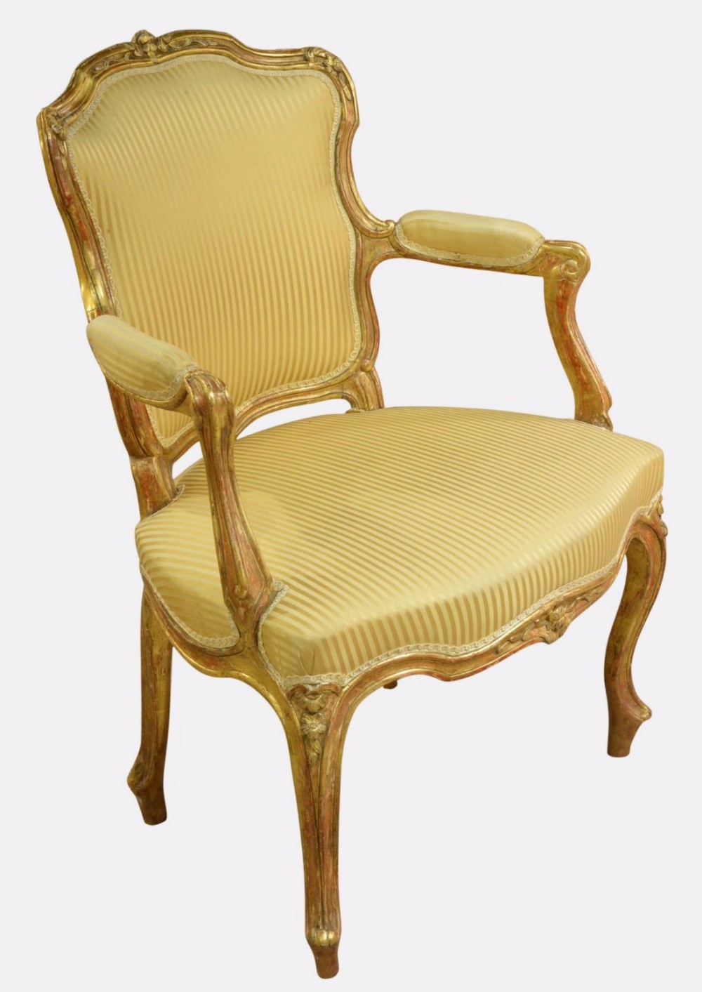 18th Century Giltwood Arm Fauteuil