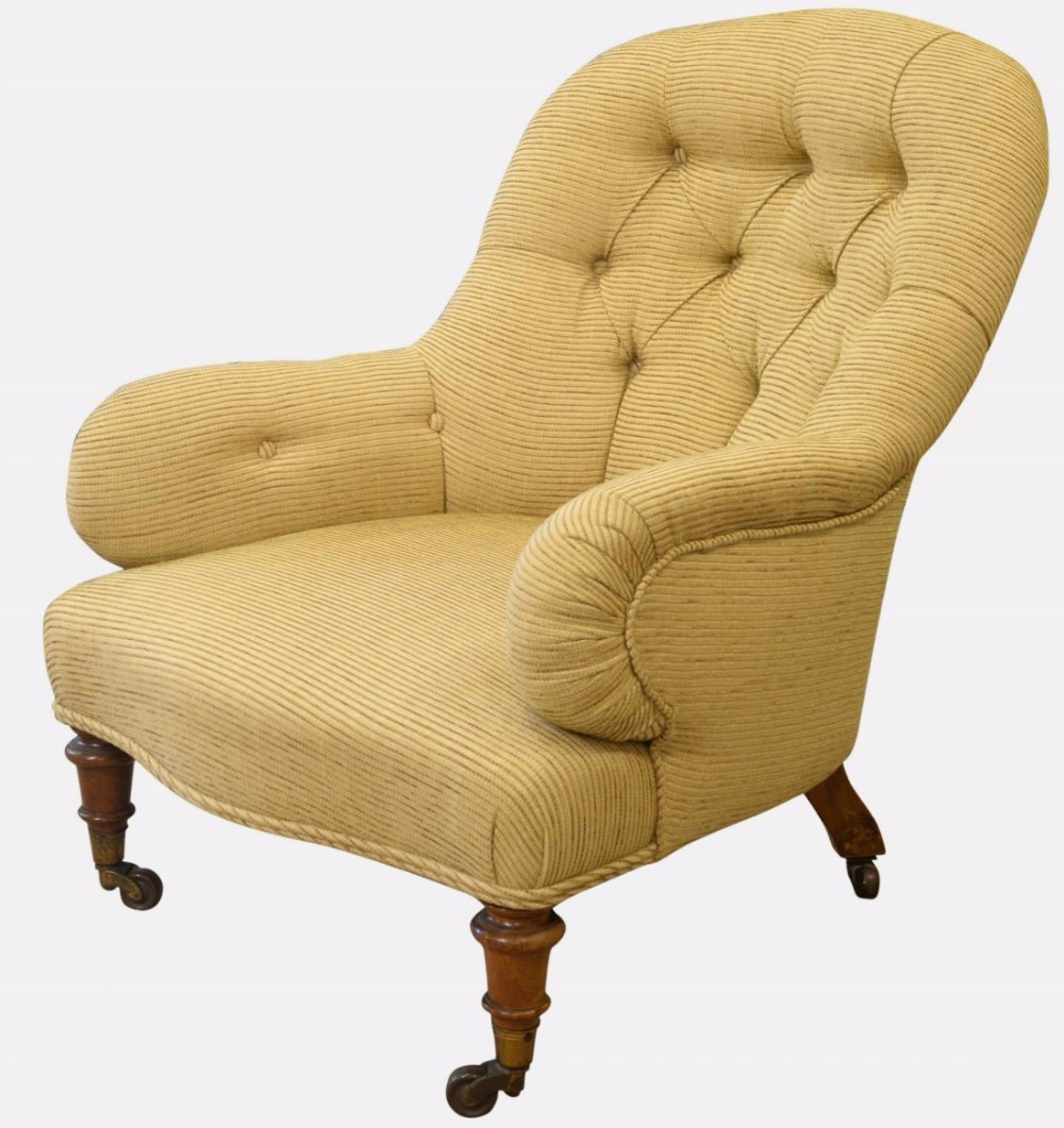 Victorian Deep Buttoned Back Armchair