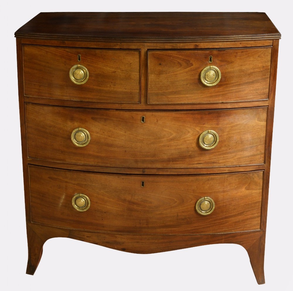 Georgian Bow Fronted Chest of Drawers