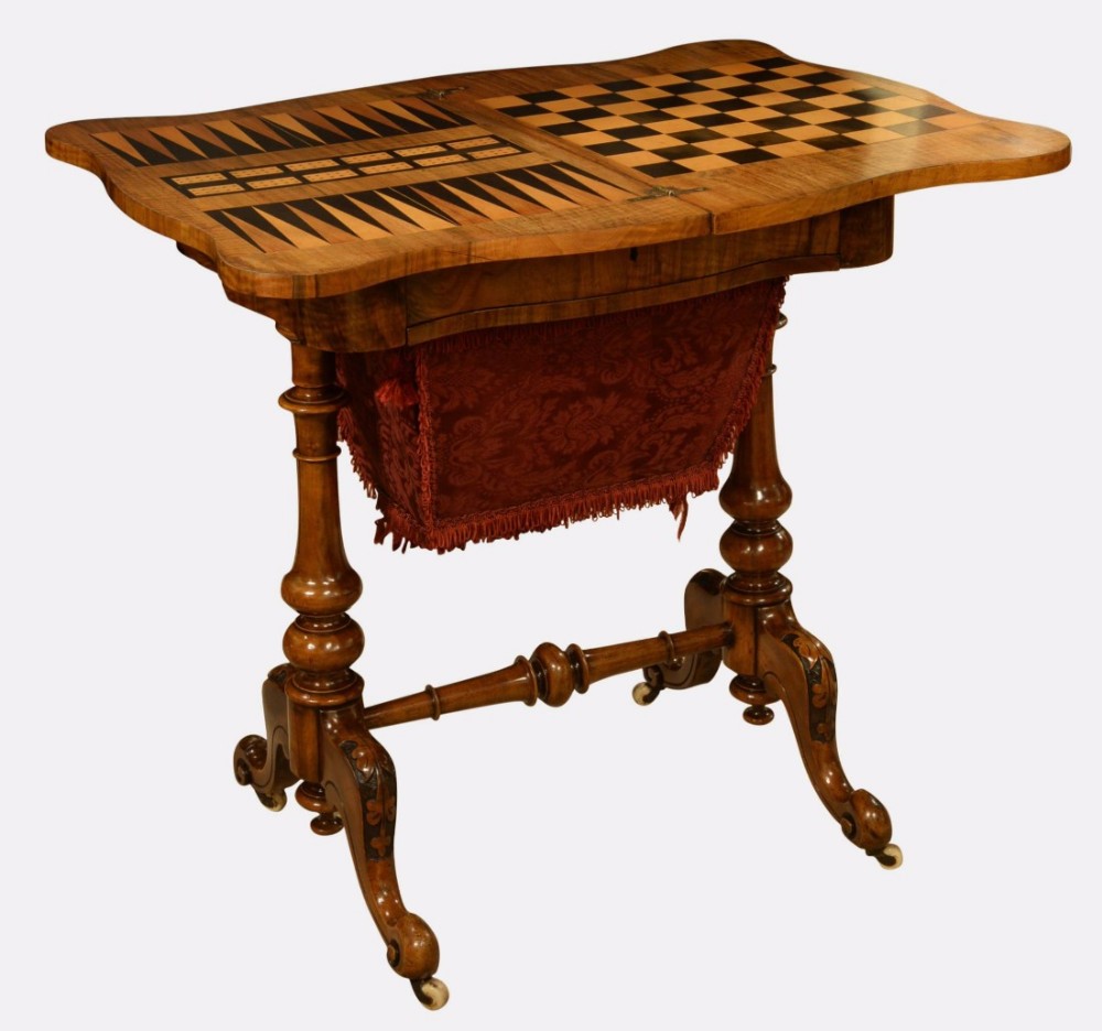 19th Century Games & Work Table