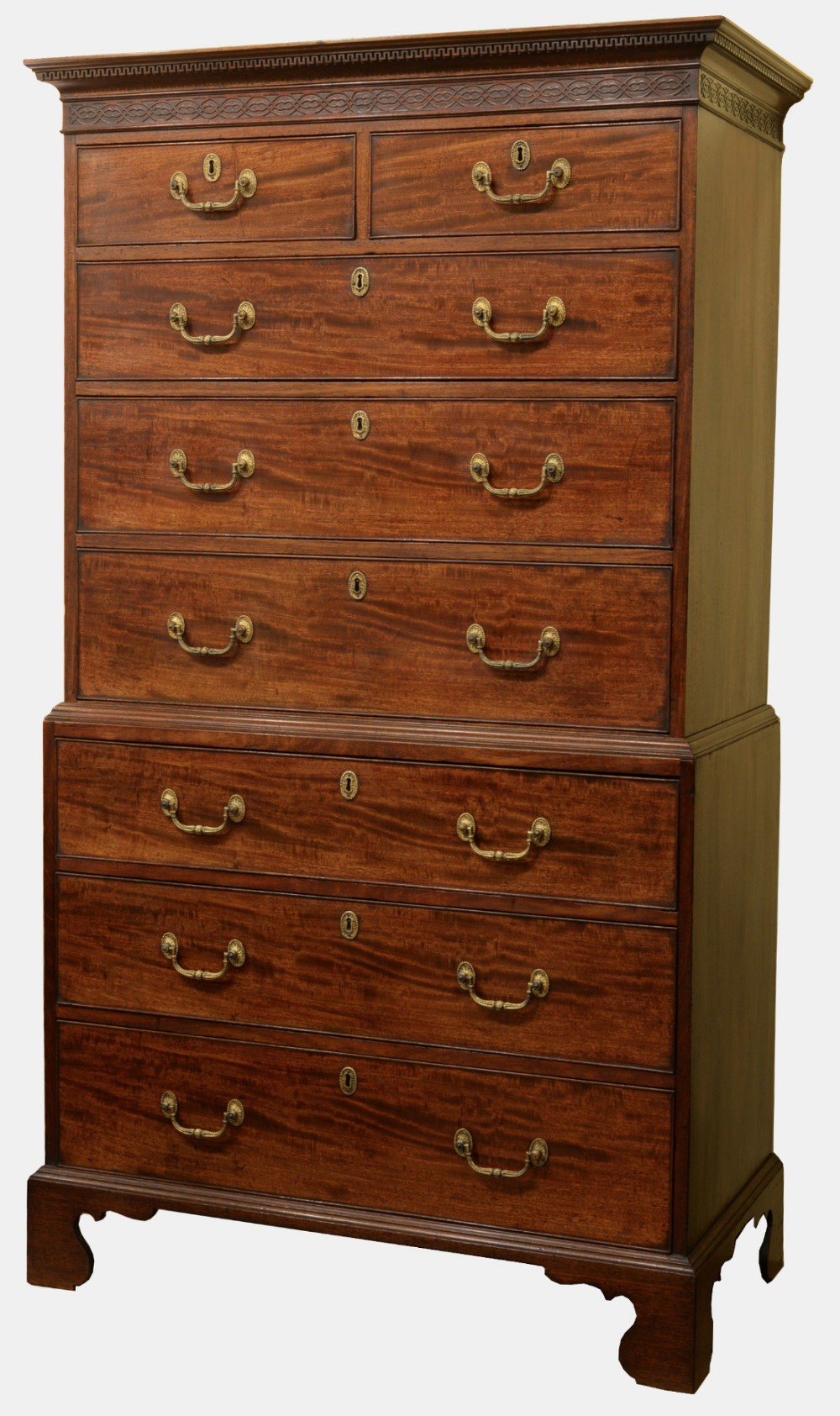 George III Mahogany Tallboy Chest on Chest