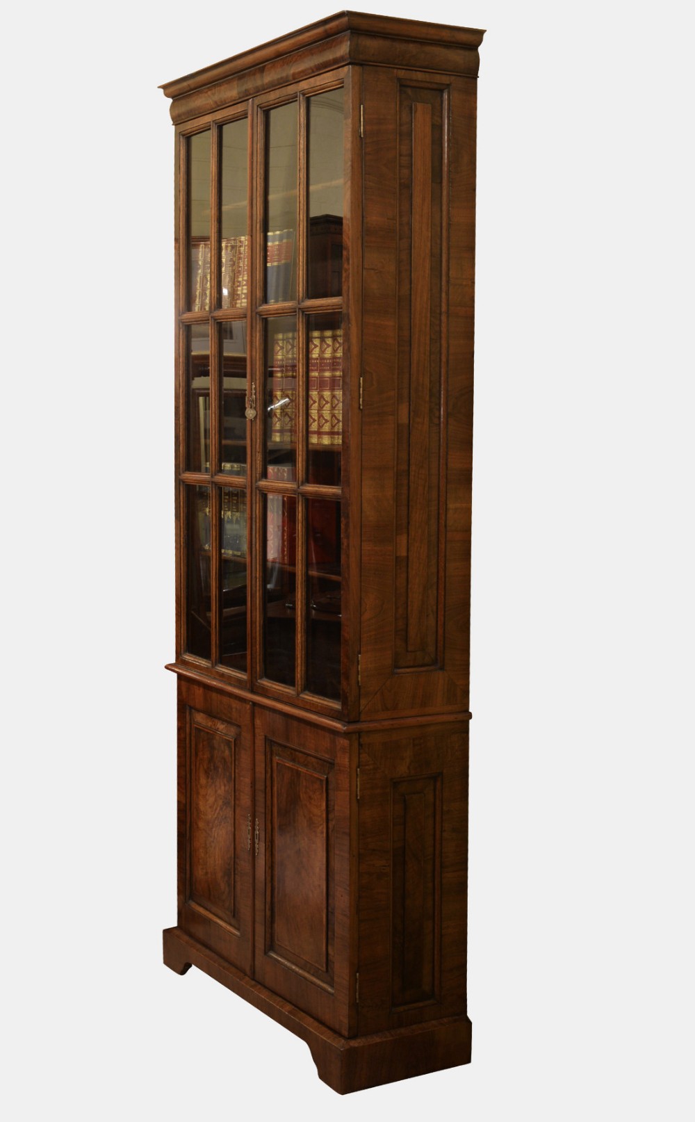 19th Century Queen Anne Walnut Bookcase