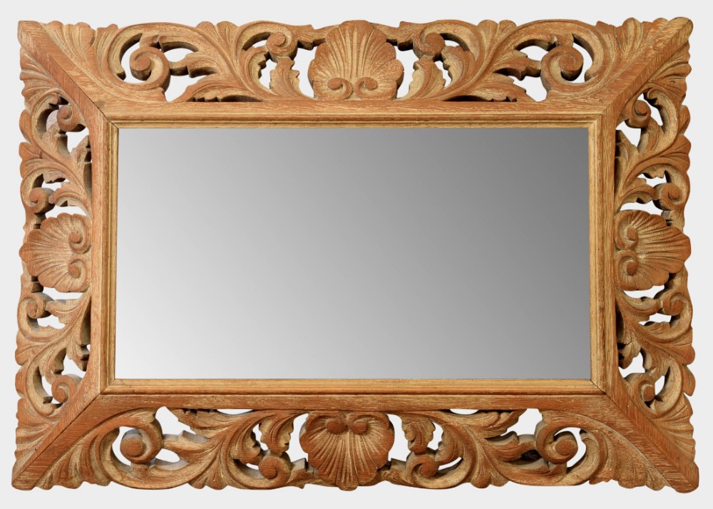 Limed Oak Rectangular Mirror