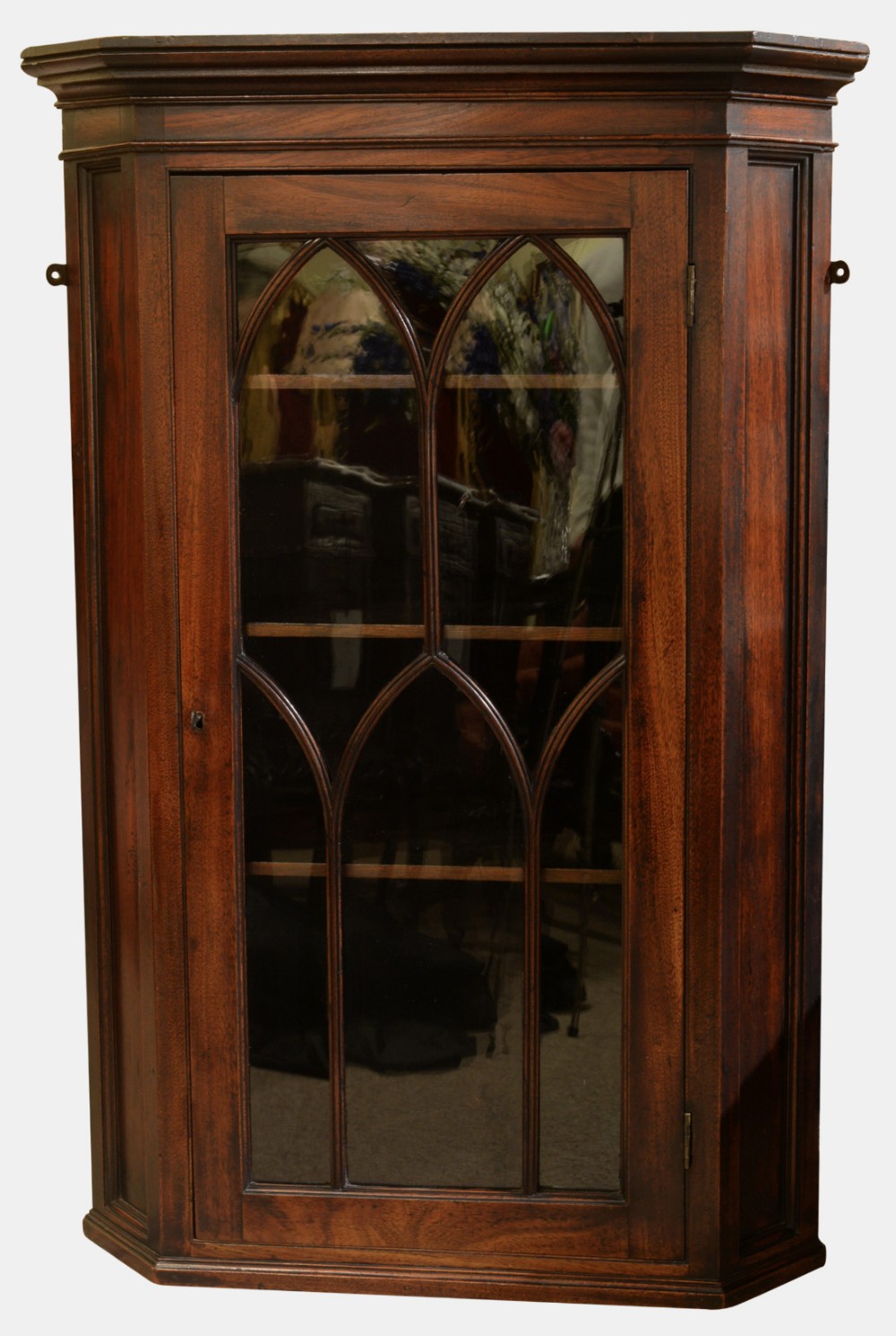 19th Century Glazed Corner Cupboard