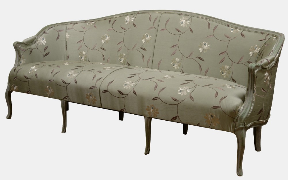 
19th Century English Painted French Style Sofa