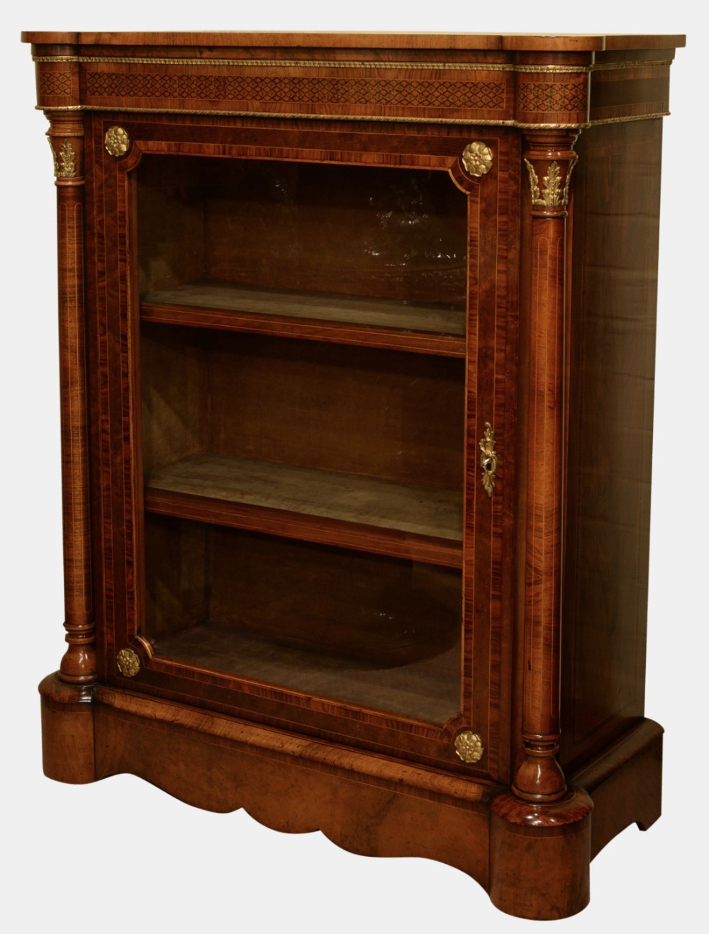 19th Century Walnut Pier Cabinet